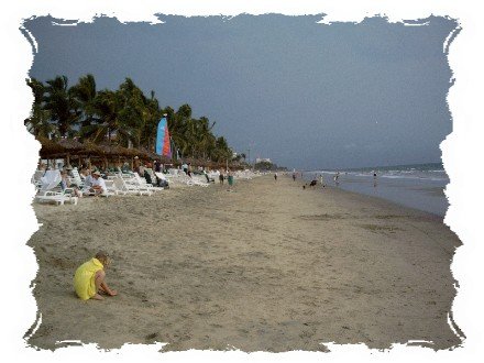 Looking South down the beach
